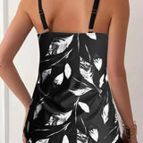 Mariana | Conjunto Tankini Flor da Noite