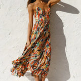 GABRIELLA | Vestido de Verão Impresso com Conforto Fresco e Estilo Solar