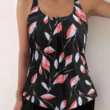 Mariana | Conjunto Tankini Flor da Noite