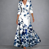 CALLA | Vestido Maxi Floral Escultórico para uma Elegância Confiante