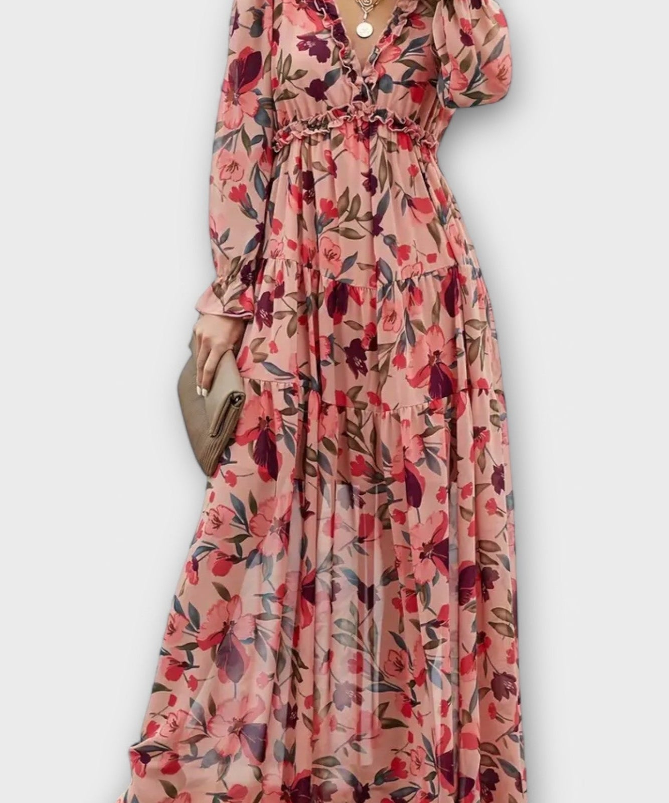 Sónia | Maxi Vestido Floral de Verão