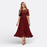Mariana - Vestido Renda Azul-escuro