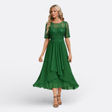 Mariana - Vestido Renda Azul-escuro