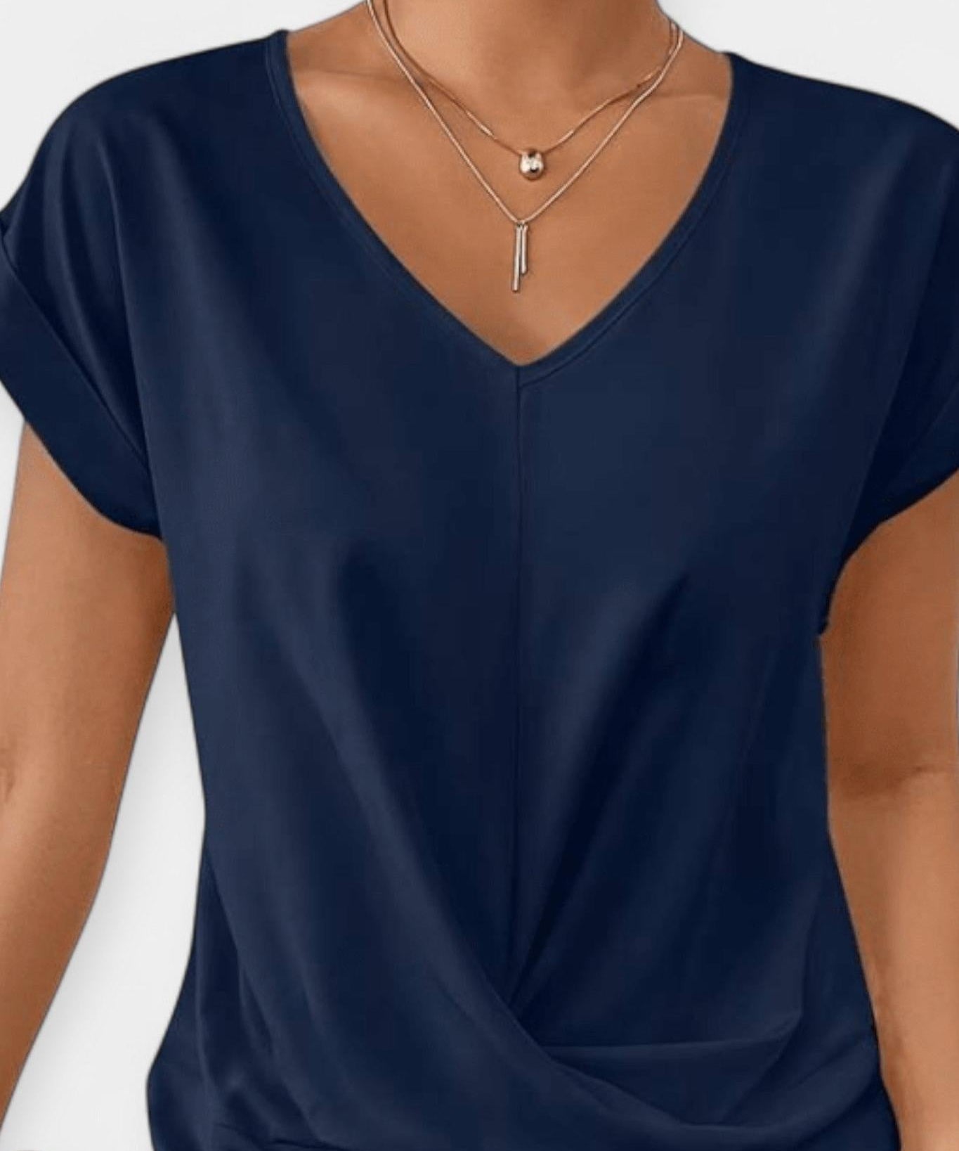Stine | Blusa de gola em V