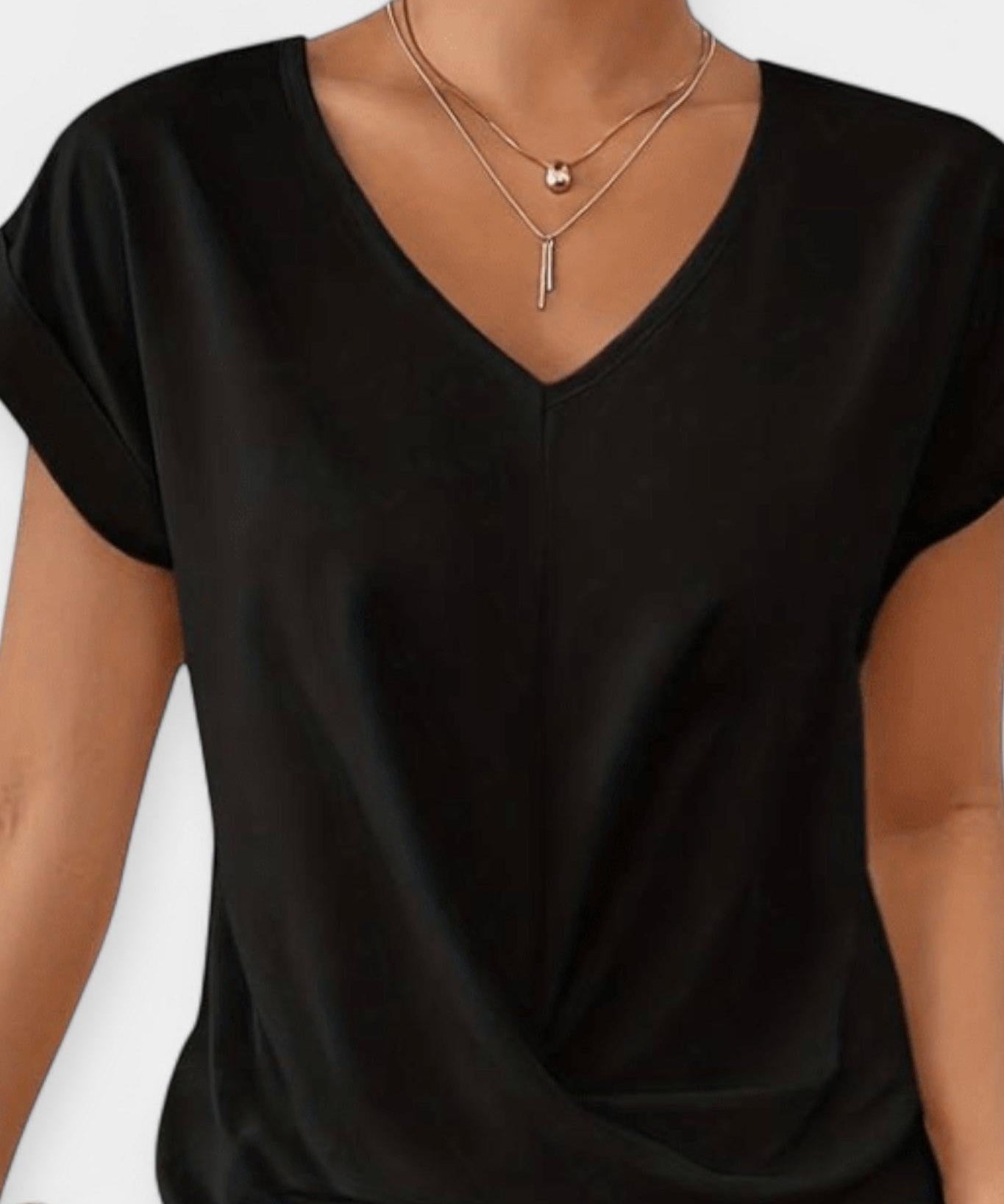 Stine | Blusa de gola em V