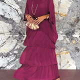 Lara – Vestido longo fluido elegante