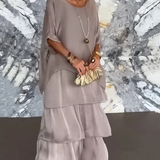 Lara – Vestido longo fluido elegante