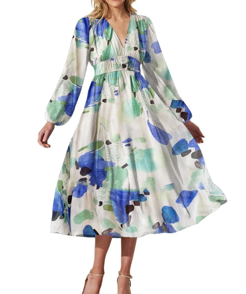 Celine | Vestido Feminino com Padrão Floral
