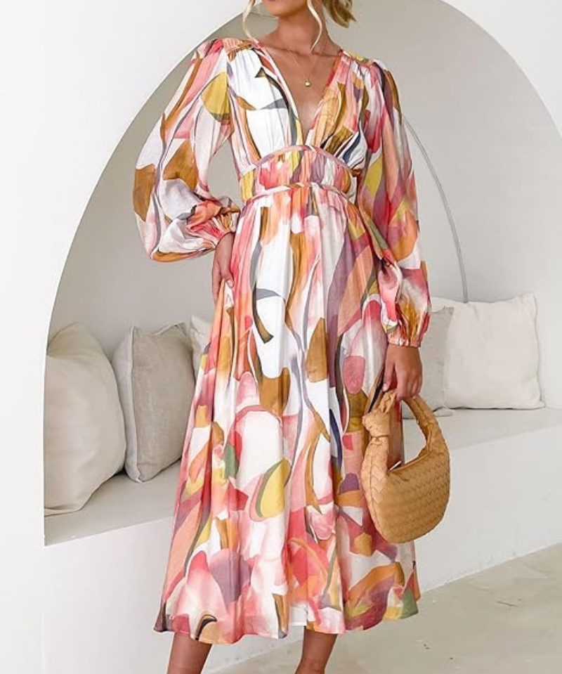 Celine | Vestido Feminino com Padrão Floral