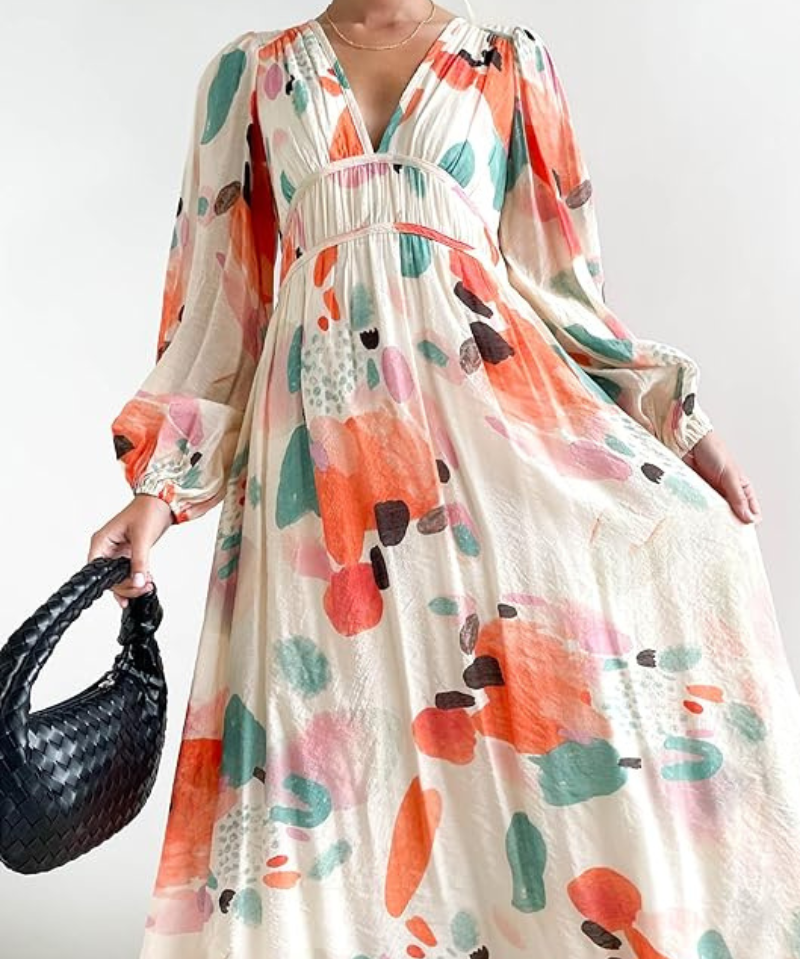 Celine | Vestido Feminino com Padrão Floral