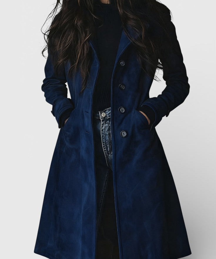 Teresa™ | Trenchcoat de Camurça em Estilo Vintage