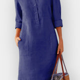 Teresa | Vestido Estampado Gráfico Verão
