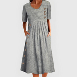 Jarna - Vestido Midi Listrado