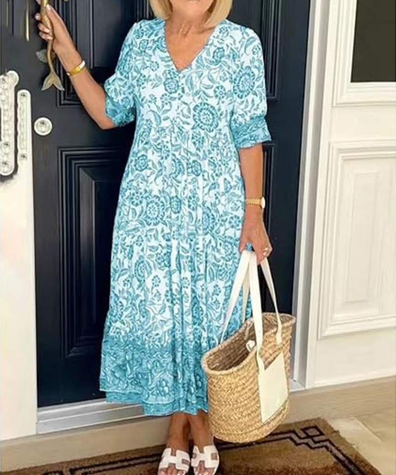 Ella™ | Vestido de Verão com Estampado Floral