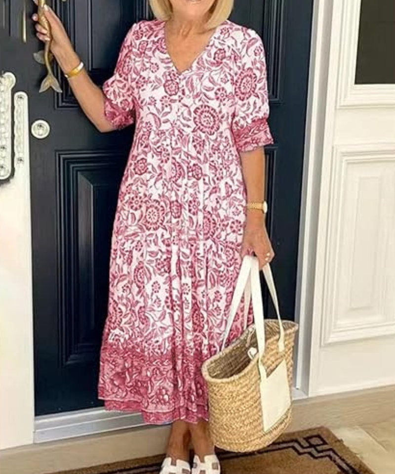 Ella™ | Vestido de Verão com Estampado Floral