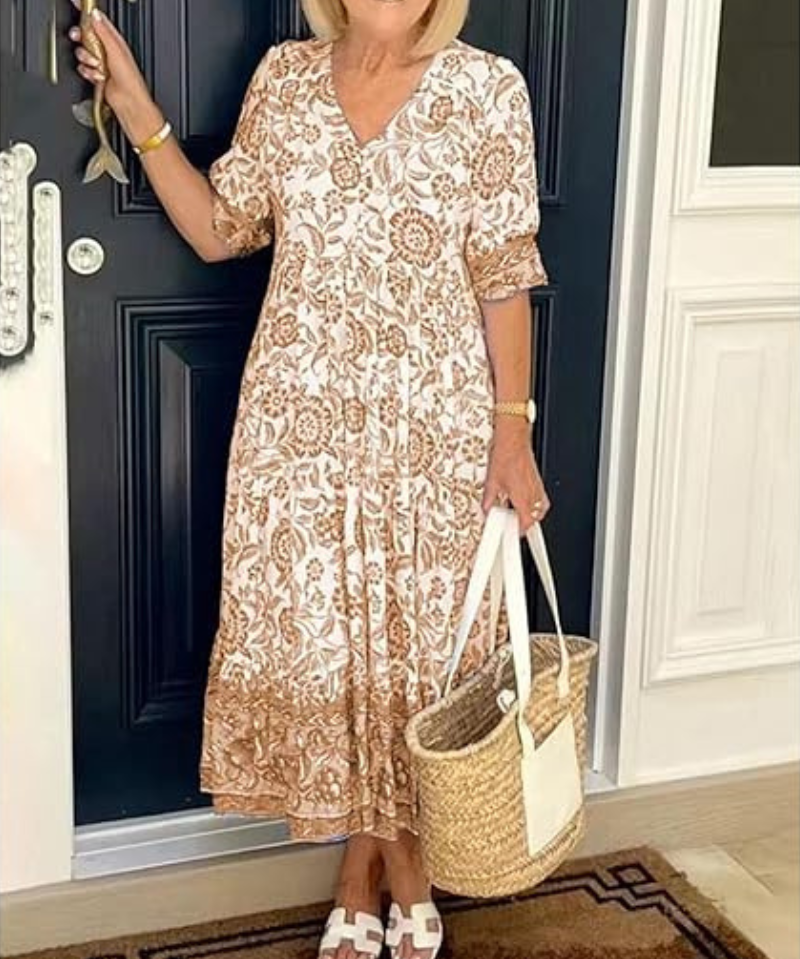 Ella™ | Vestido de Verão com Estampado Floral