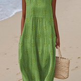 Sara - Vestido Midi Padrão Geométrico