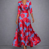 CALLA | Vestido Maxi Floral Escultórico para uma Elegância Confiante
