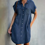 Helen™ | Vestido camisa com botões