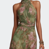 Livia - Vestido Maxi Halter Floral