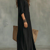 WILLOW | Vestido Maxi Sem Esforço com Silhueta Lisonjeira Versátil para o Dia a Dia