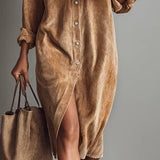 Vera - Vestido Midi de Corda Larga
