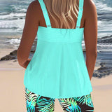 Diana | Conjunto Tankini Canelado Favorecedor