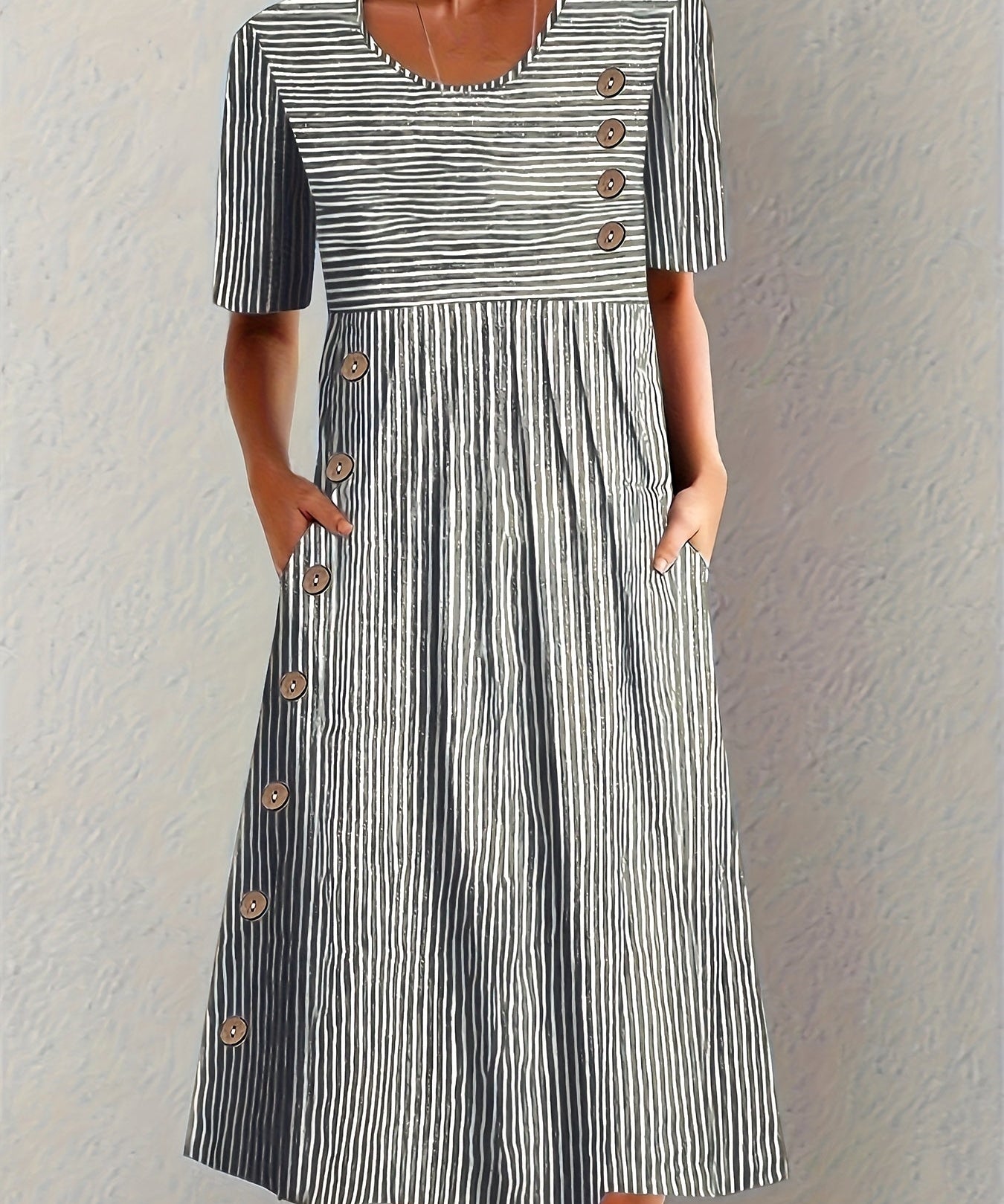 Íris | Vestido de Verão Listrado