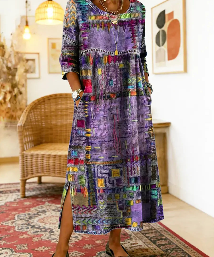 Bruna | Vestido Midi Estampado