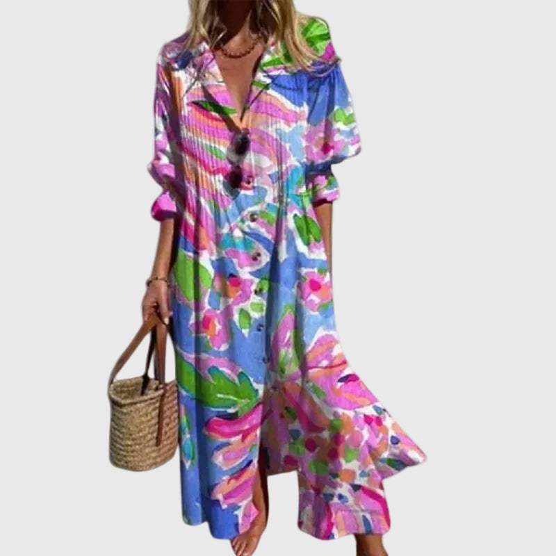 Zariah | Robe Maxi Boémienne Elegante