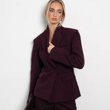 Detalhe Premium de Beringela - Blazer