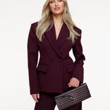 Detalhe Premium de Beringela - Blazer