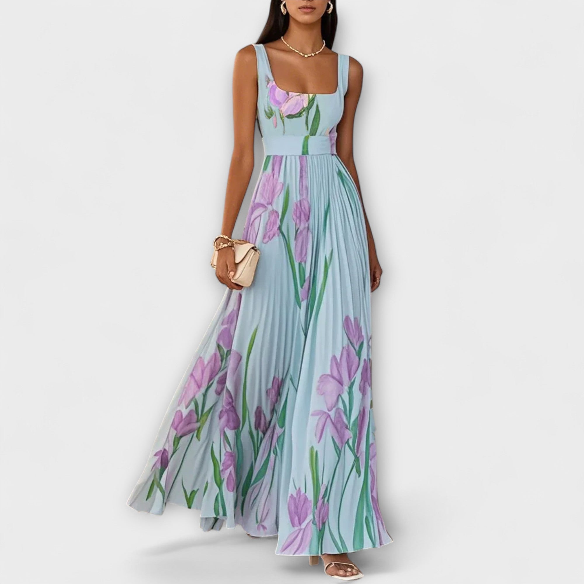 Penélope - Vestido Maxi com Chiffon