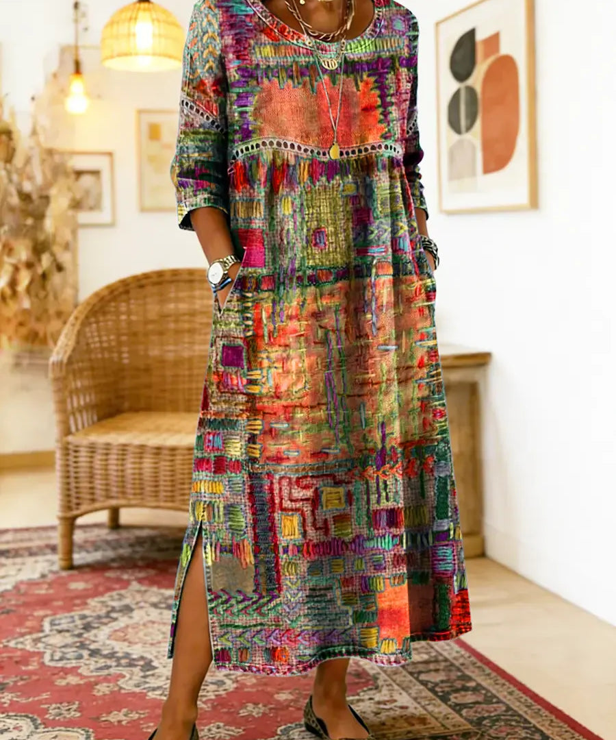 Bruna | Vestido Midi Estampado