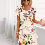 Ellie™ | Vestido em camadas com estampa floral