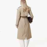 Bege Detalhe Longo - Trenchcoat
