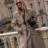 Bege Detalhe Longo - Trenchcoat