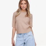 Bege Losse SS - Sweater