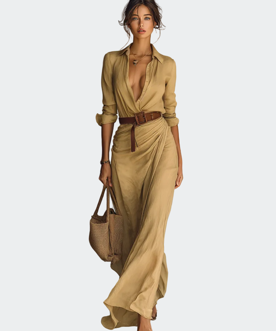 Marija - Vestido Maxi com Cinto