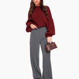 Bordeaux Lã Tricotada - Sweater