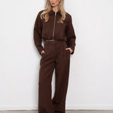 Pantalon Premium Largura Castanho
