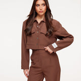 Bruine Studio Cropped - Casaco