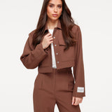 Bruine Studio Cropped - Casaco
