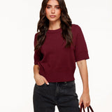 Burgundy Losse SS - Pullover