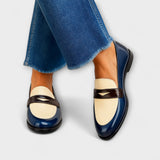 Claudia - Mocassins Contrastantes