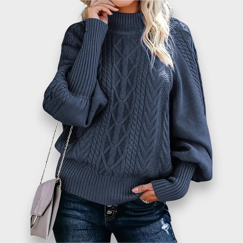 Tinsley | Sweater de Malha Casual de Manga Longa