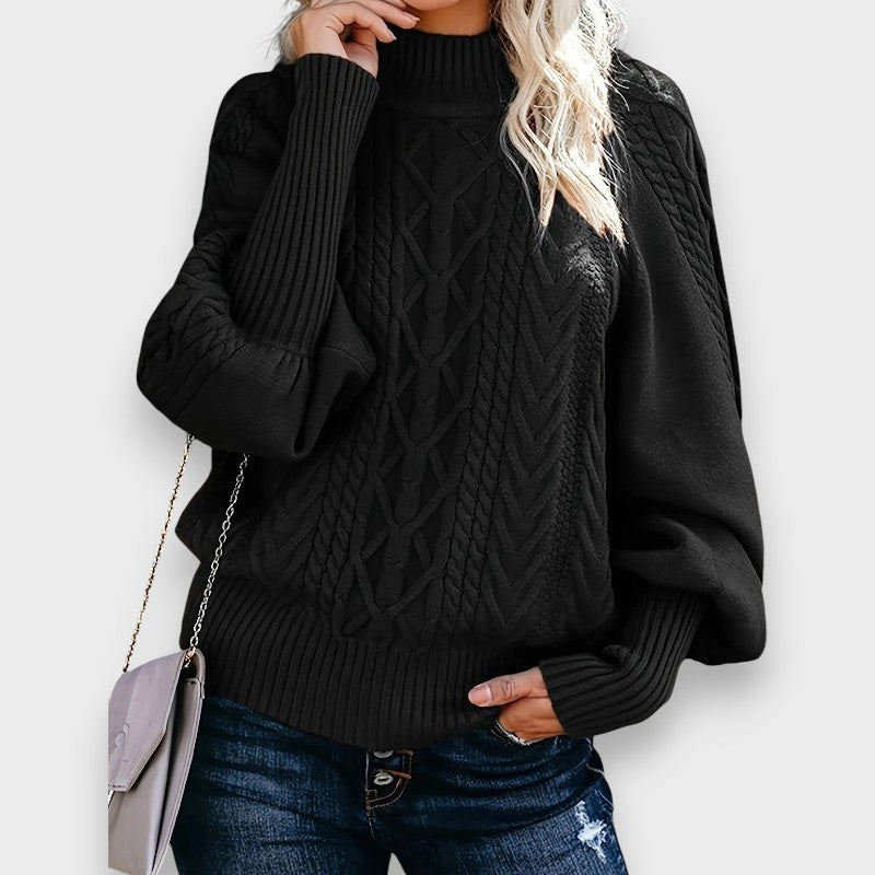 Tinsley | Sweater de Malha Casual de Manga Longa