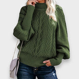 Tinsley | Sweater de Malha Casual de Manga Longa