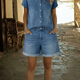 Stephanie™ | Vestido casual em ganga