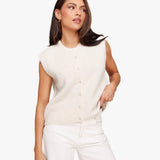 Colete Sem Mangas Creme - Gilet